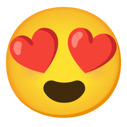 Heart Eyes emoji animated